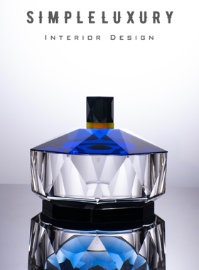 ArtDeco真水晶珠宝首饰收纳盒