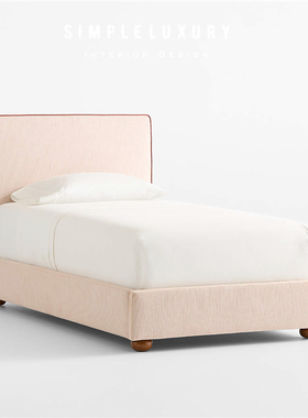 Louise Roe 创始人设计限定 红色条纹 软包布艺 儿童单人双人床