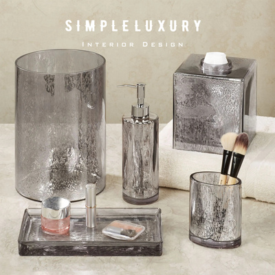 斑驳玻璃卫浴洗漱用品