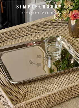 Josh Young Collette 设计师合作限定 不锈钢 客厅茶几 收纳托盘