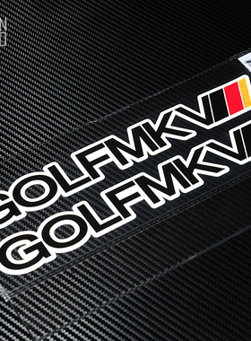 TUTU圖圖車貼-VW大众高尔夫GTIGLI速腾尚酷R20 MK5 侧裙改装反光