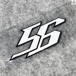 TUTU圖圖車貼-56中野真矢 大眼仔 -黑白-反光贴 贴花 贴纸