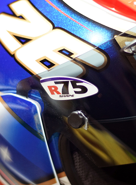 TUTU圖圖车贴 R75头盔贴纸RR4 RX7X RR5镜片贴 车手防水反光贴纸