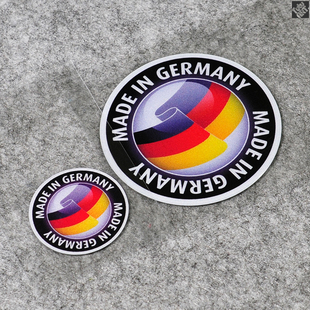 TUTU圖圖车贴-德国制造 MADE IN GERMANY圆标 德系汽车反光膜贴花