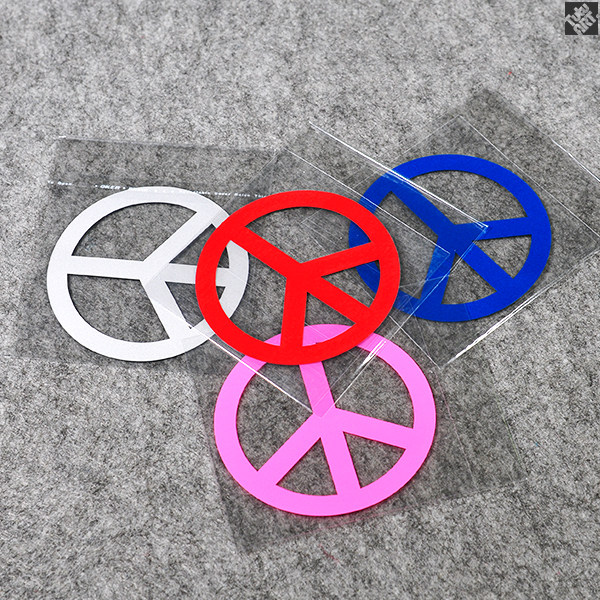 tutu圖圖車貼 peace and love和平与爱符号贴纸 汽车反光贴贴纸