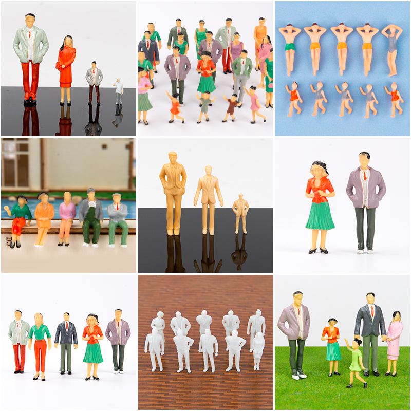 模型小人沙盘建筑模型材料人物