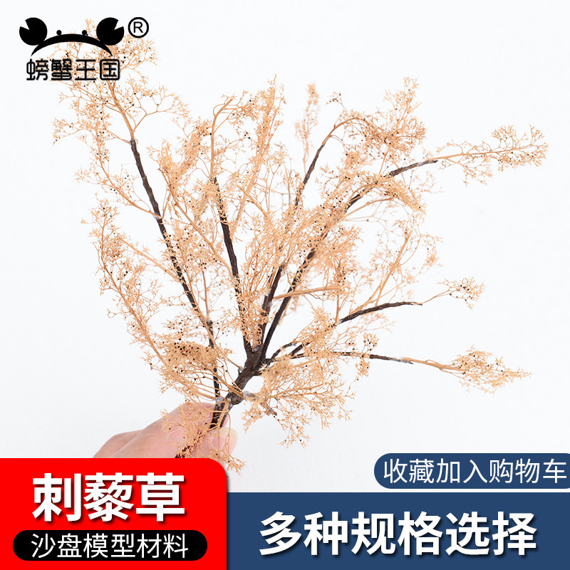 螃蟹王国 刺藜草 DIY手工制作模型刺藜草 仿真树微景观装饰