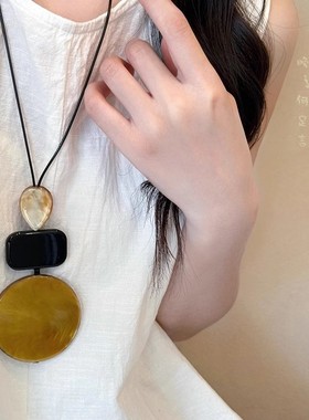 波西米亚秋冬长款项链