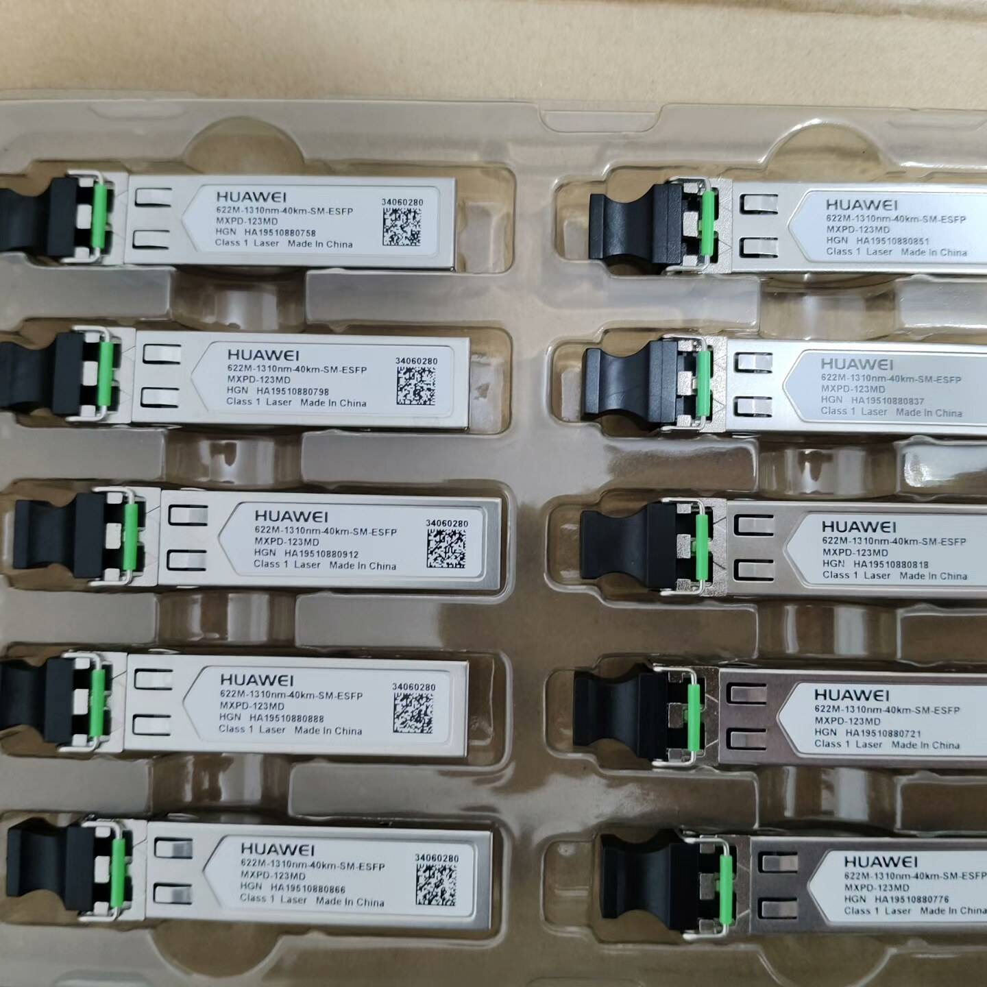 议价华为光模块622M-1310nm-40km，-SM-ESFP