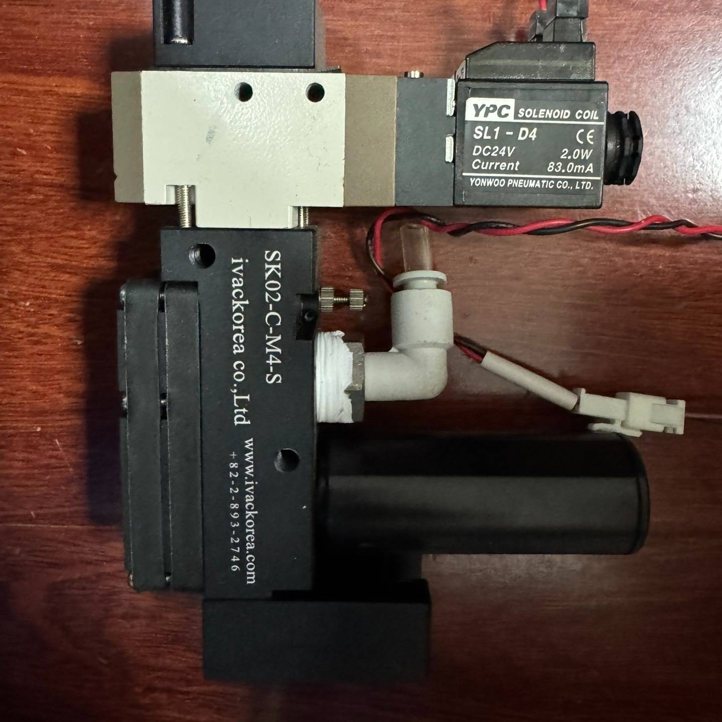 议价拆机韩国ivac真空发生器SK02-C-M4-S电磁阀型