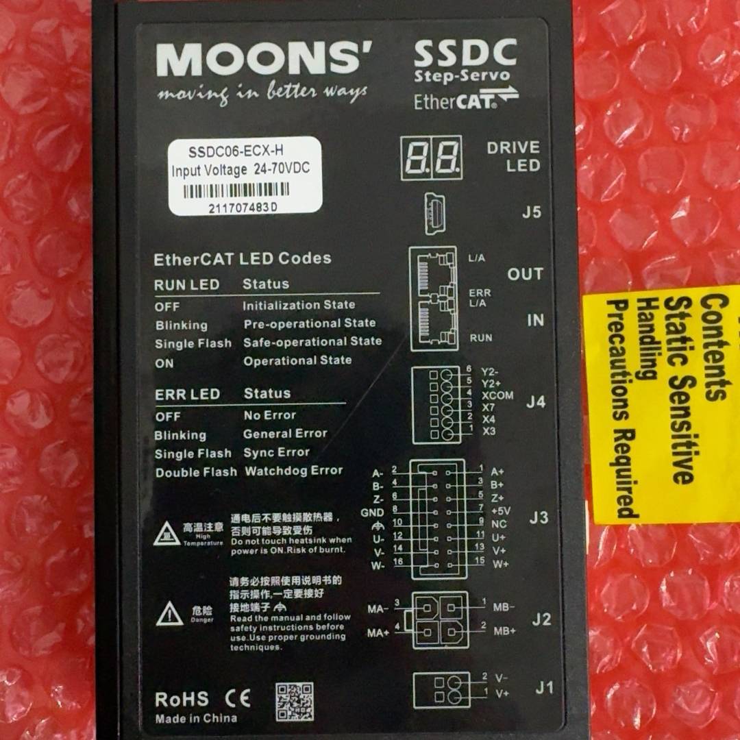 议价全新MOONS'明治驱动器SSDC06-ECX-H，3只未使