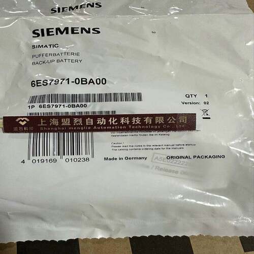 【议价】西门子S7-400PLC备用锂电池全新原装SL-360AA 3.6V 6ES79