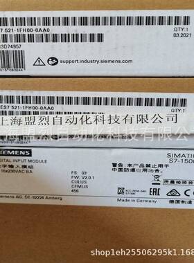 【议价】IP 6ES7521-1FH00-0AA0 S7-1500 数字输入6ES75211FH000A