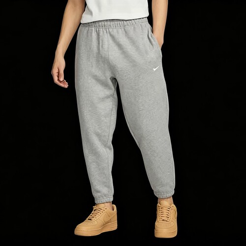Nike/耐克 秋冬休闲运动宽舒适松针织男子加绒束脚长裤DX1365-063