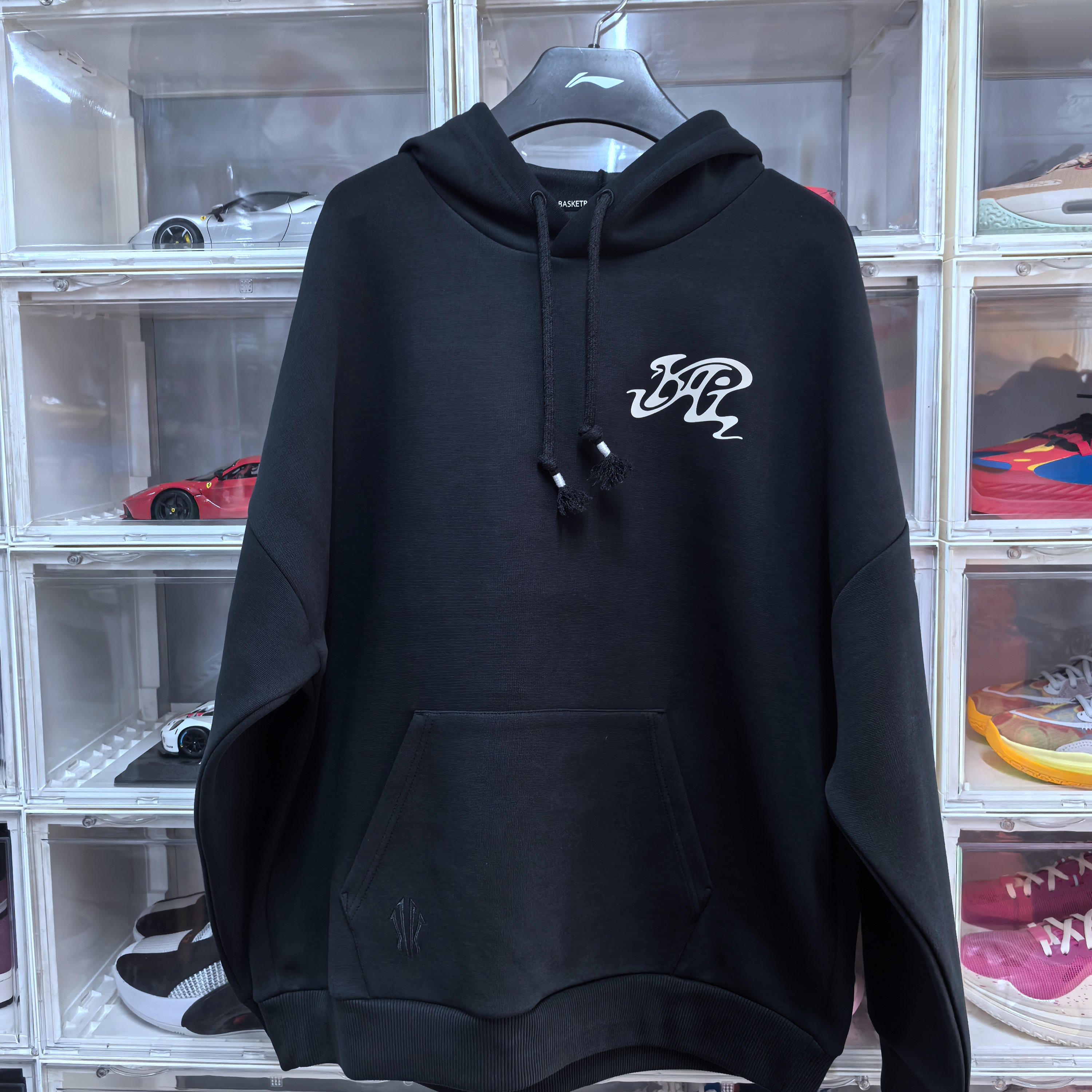 Anta安踏 欧文系列篮球卫衣  基础黑 连帽舒适百搭潮流宽松卫衣