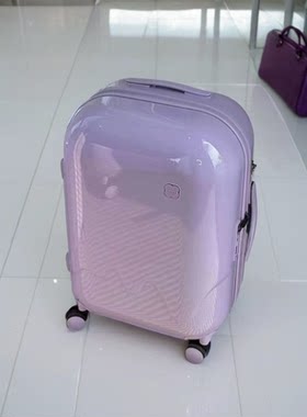 泡泡行李箱紫色雪糕箱颜值登机箱