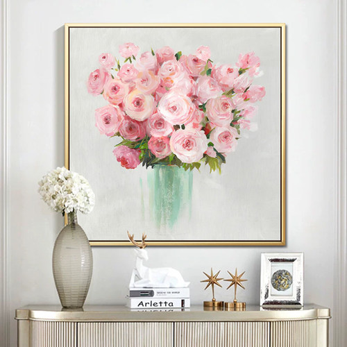 玫瑰花壁画价格 玫瑰花壁画图片 星期三