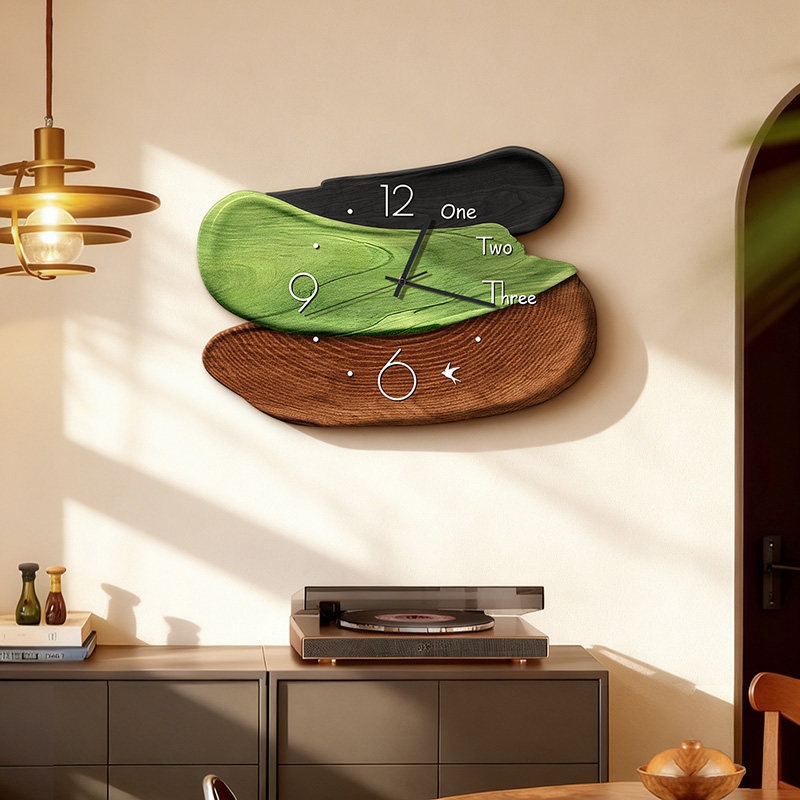 中古风钟表挂钟客厅2025新款装饰画创意时钟挂墙高级家用艺术挂表,家居饰品,现代装饰画,淘宝优惠券,粉丝福利购,淘宝优惠卷