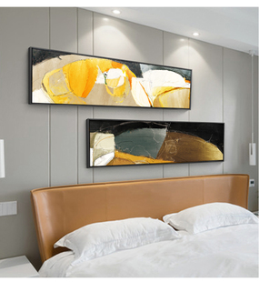 北欧卧室床头装饰画现代简约宾馆酒店挂画抽象艺术客厅背景墙壁画
