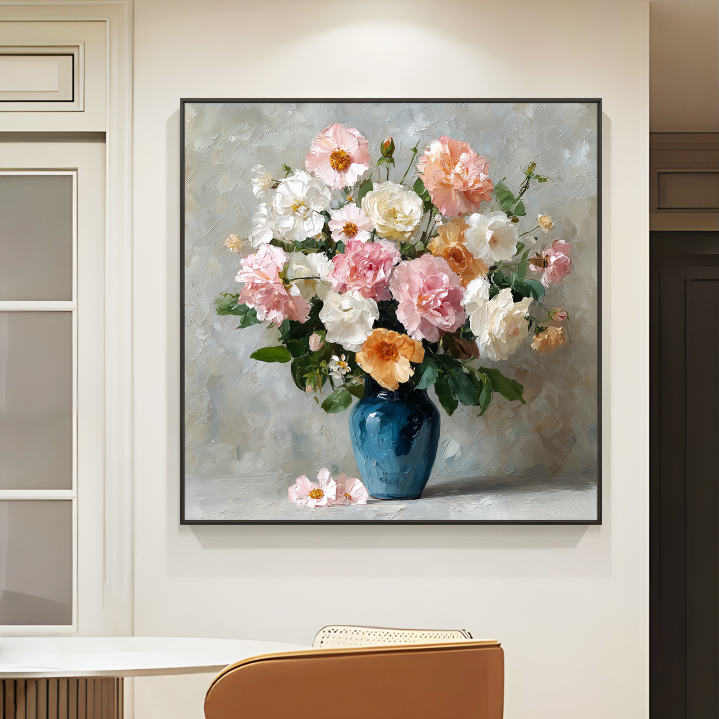 小清新花卉餐厅装饰画进门饭桌墙壁画客厅沙发背景墙卧室床头挂画