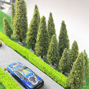 建筑沙盘模型树塔松树迷你微景观小树绿化景观松树手工场景树