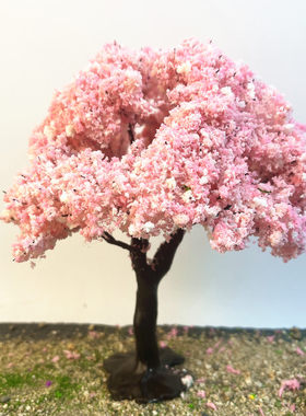 建筑模型樱花树小清晰