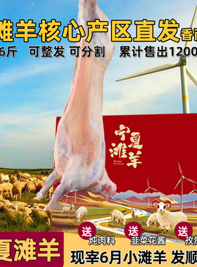 宁夏滩羊整只羊20羊肉新鲜滩羊肉全羊盐池整羊内蒙古新疆30斤礼盒