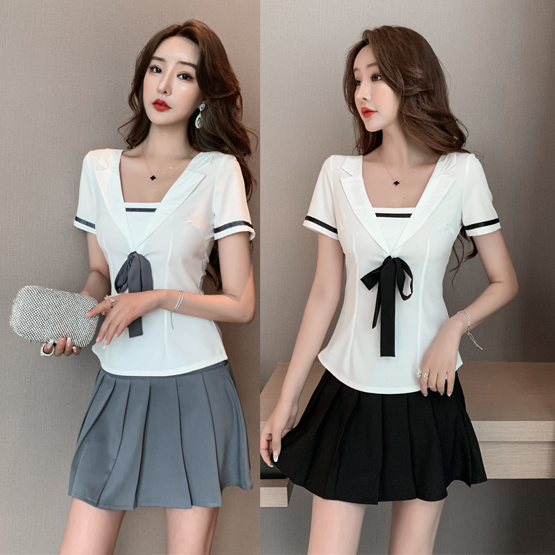 足浴足疗技师服夜场学生装酒店KTV性感公主制服气质桑拿洗浴工衣