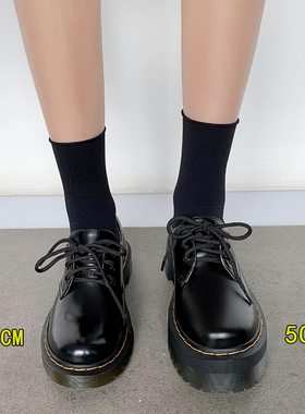 dr马丁靴女1461quad马丁鞋bex真皮厚底3孔低帮单鞋英伦风小皮鞋女