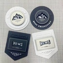 新款 饰皮标皮牌 百搭衣服徽章羽绒服破洞修补布贴补丁DIY装