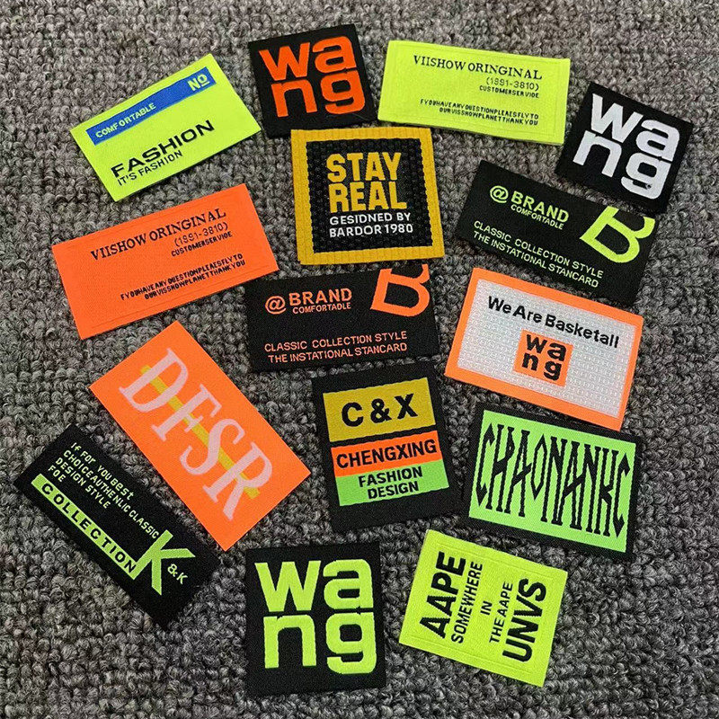 新款DIY衣服织标布贴织唛字母破洞补丁包包帽子书包装饰补标