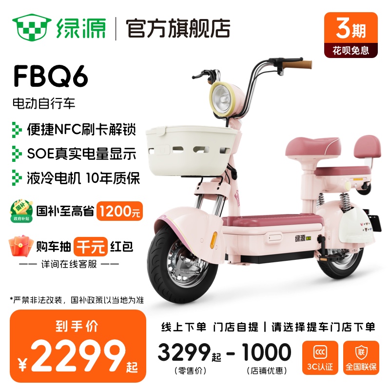 绿源新国标电动自行车FBQ6