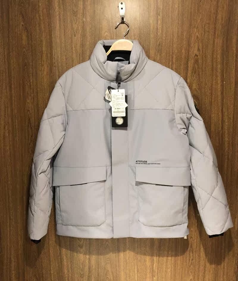 专柜正品 男羽绒服22新款 90%鹅绒立领休闲保暖羽绒外套01072636