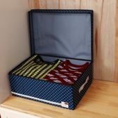 折叠小号布艺桌面收纳盒宿舍家用储物盒衣物整理箱衣服收纳箱清仓