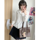 中长款 学院风制服日系原创长袖 女 告白信 樱花家族jk白色衬衫