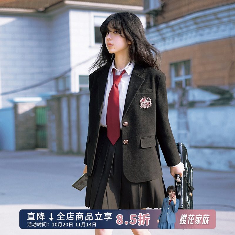 学院jk加棉加厚毛呢西服外套