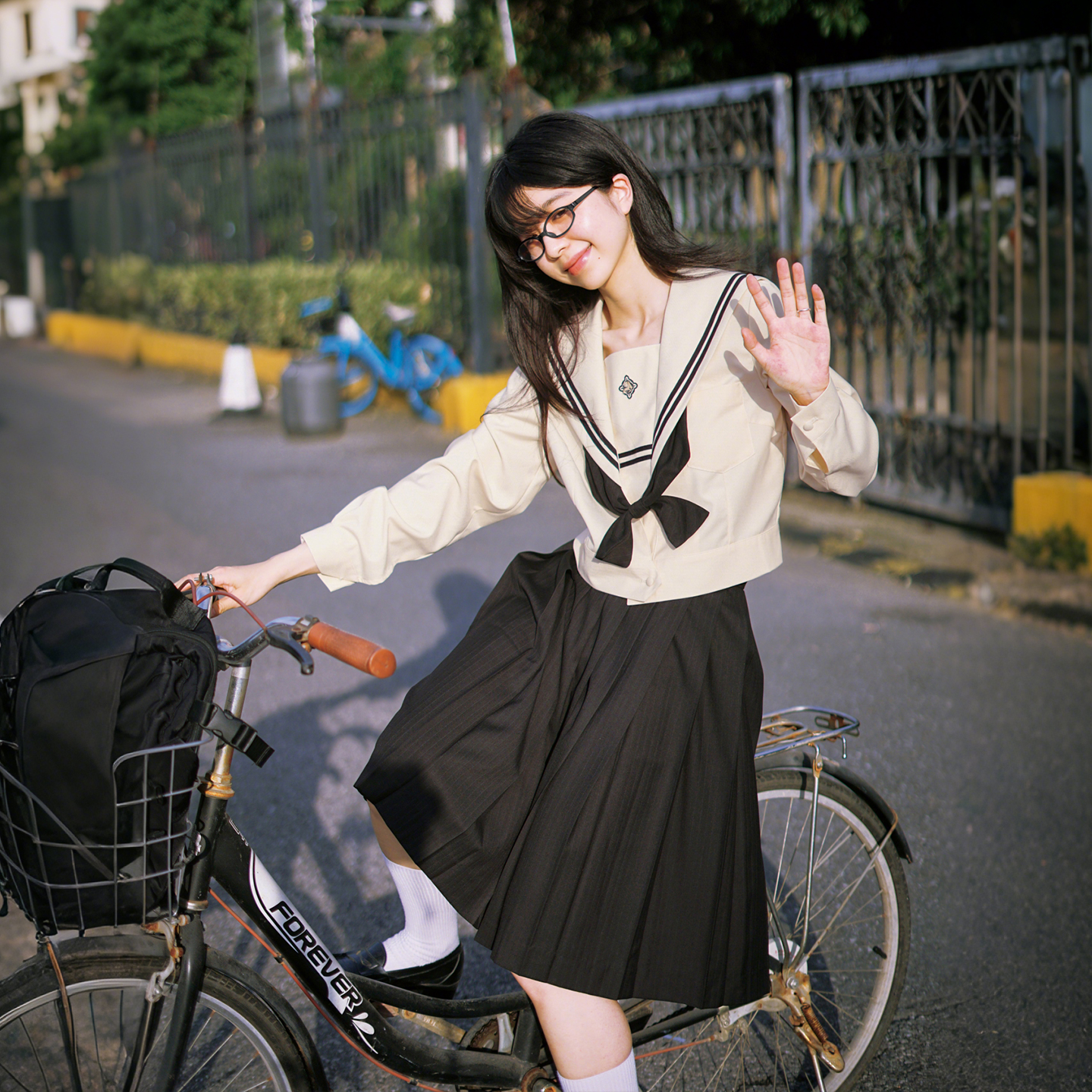 【安谷西女子】大小姐jk水手服