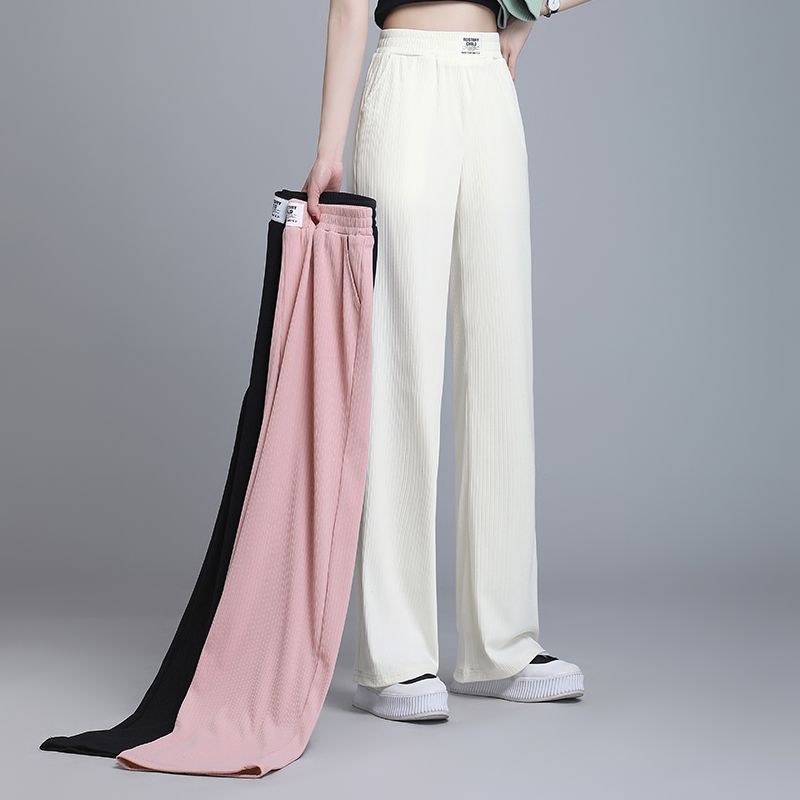 高腰韩版简约长裤免费退换