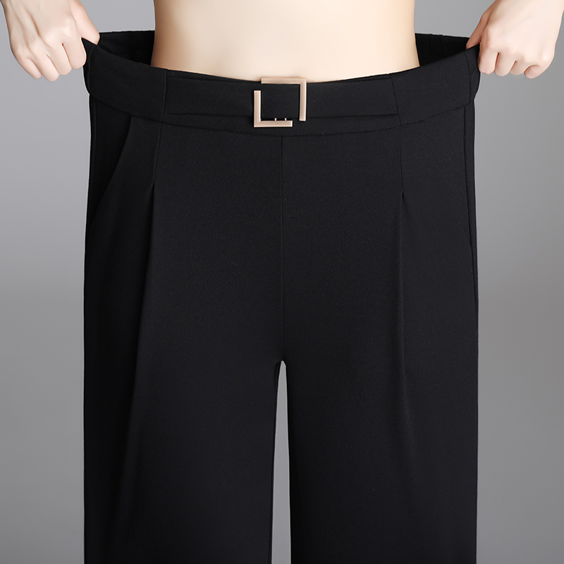 新款哈伦裤女弹力高腰黑色小脚裤紧身显瘦长裤子百搭职业西装长裤