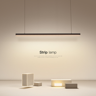 简约吊灯led餐厅灯现代办公室设计师长条餐桌吧台灯创意房间灯具