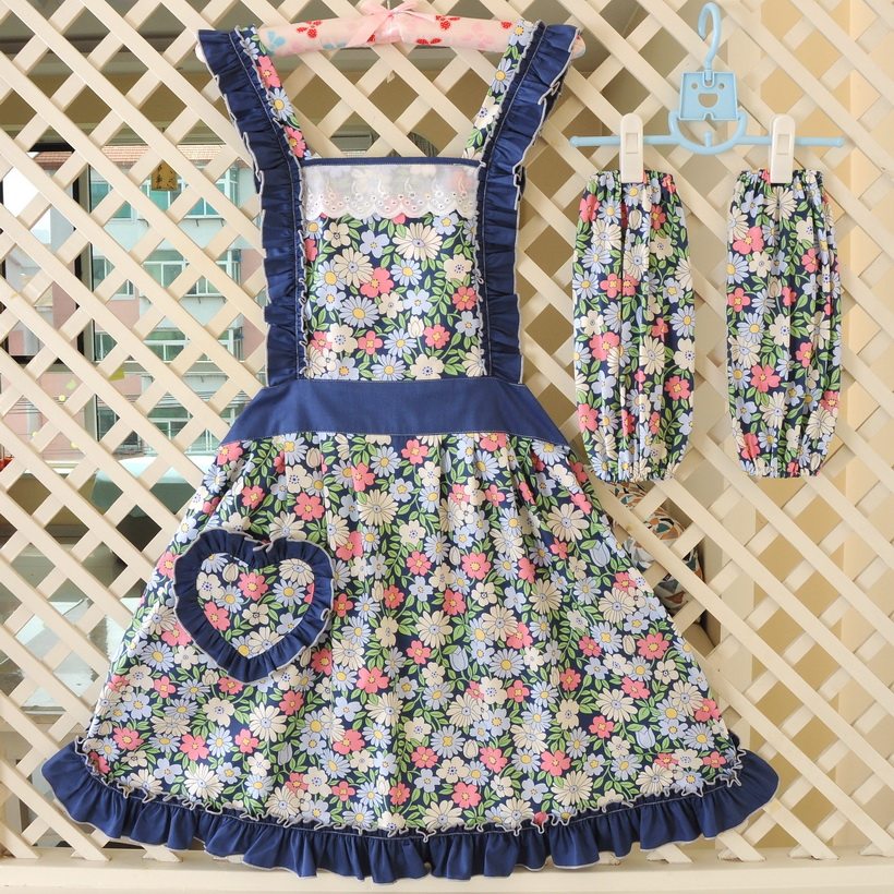 棉布围裙田园暗色生活办公家居咖啡店餐馆反穿衣厨房家居品家美逸