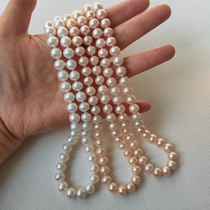 9-10mm天然淡水珍珠项链