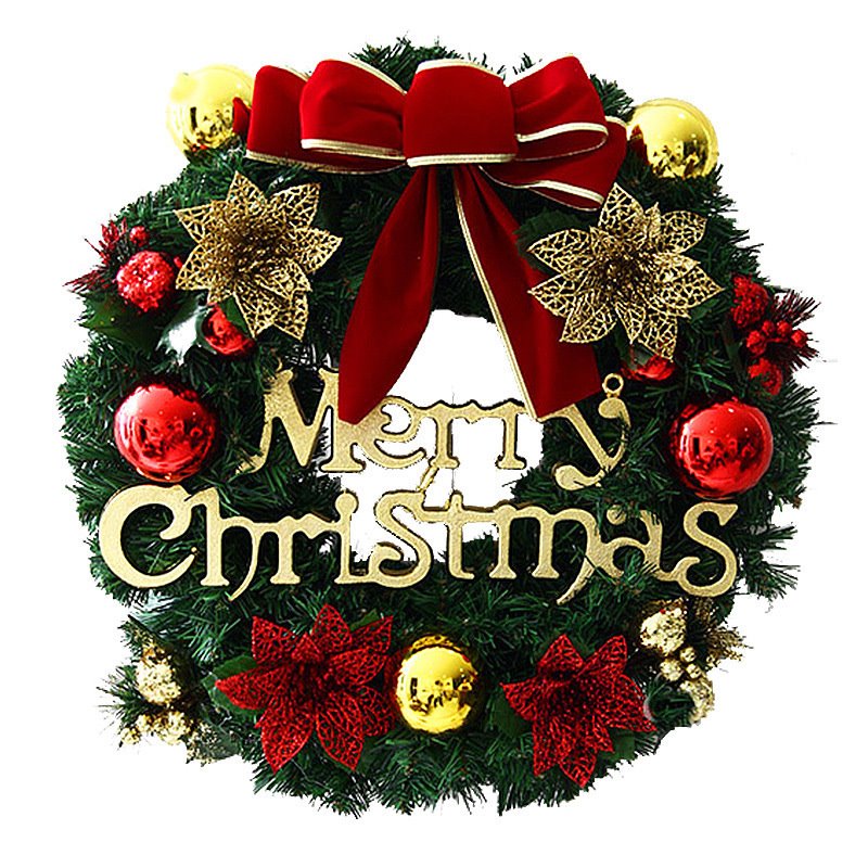 factory pvc christmas wreath cm christmas decoration door