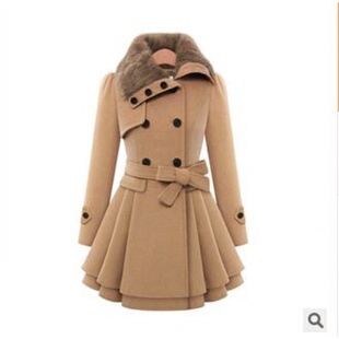 Ladies Long Winter Jackets Coat For Women Coats毛呢 外套
