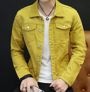 m jacket of cultivate one 's morality men yellow denim jacketin the Outdoor/Mountaineer/Camping/Travel Goods , Outdoor clothing , Emergency underwear , Jackets  category - from Buy2taobao.com to provide professional Taobao agent buy service