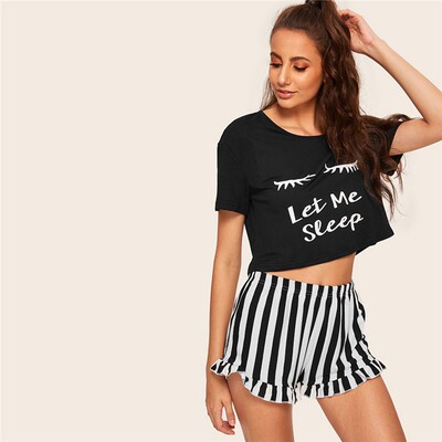 Let Me Sleep Pajamas For Women Pyjamas Women Cute Pijamas
