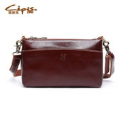 女包两用双肩带新款 牛皮斜挎包百搭挎包女包小包斜跨嬉皮氏10256A