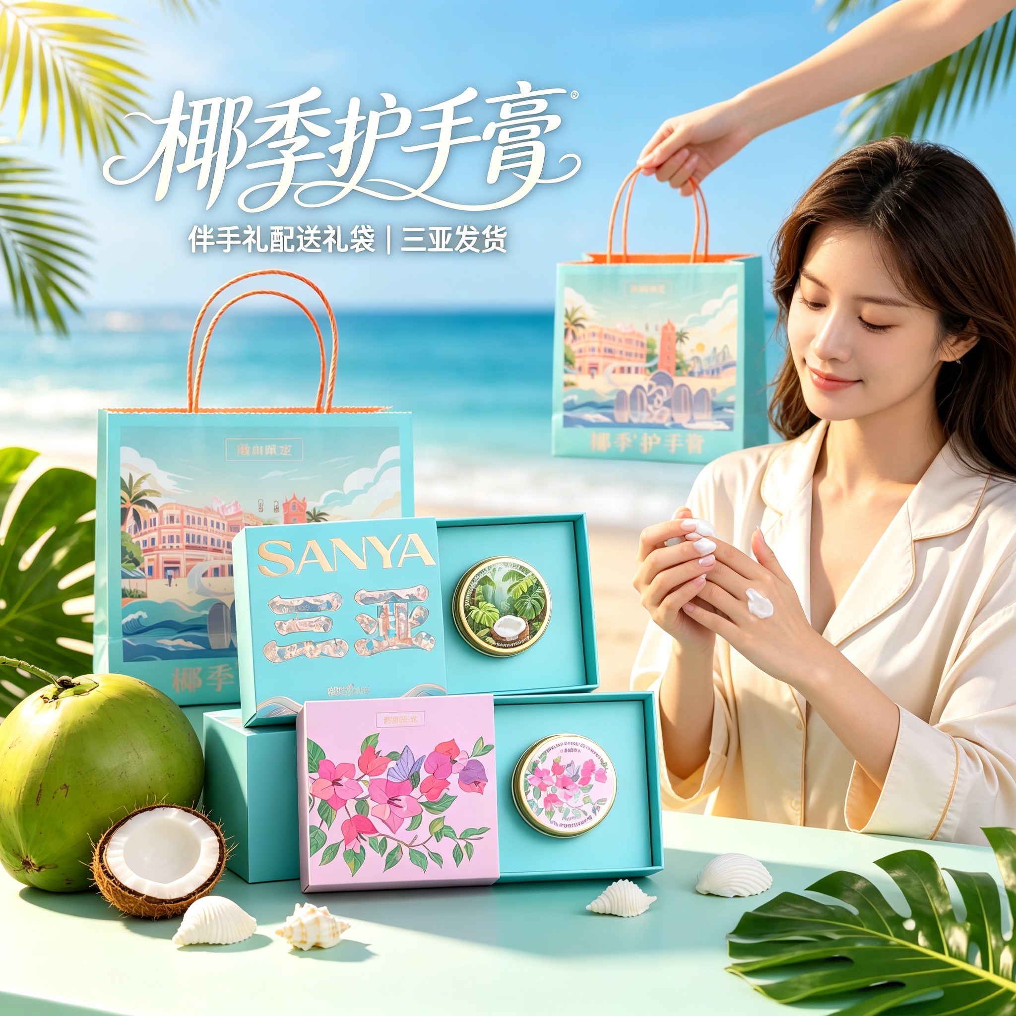 海南椰季护手霜旅游伴手礼手信