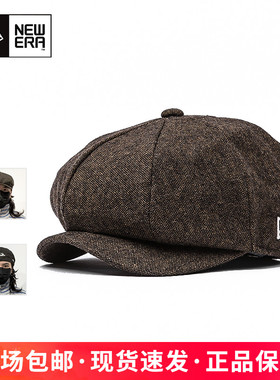 NewEra纽亦华哈里斯粗花呢男女艺术感报童帽13353986
