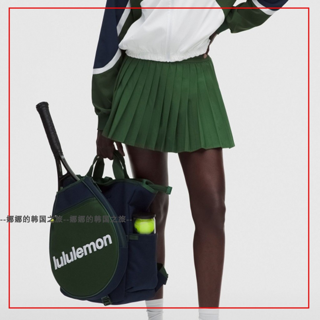 韩国代购lululemon 纯色褶皱高腰休闲短裙运动网球裙女款LW8AUSS